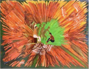 Tony Natem Duku Curación, Healing painting